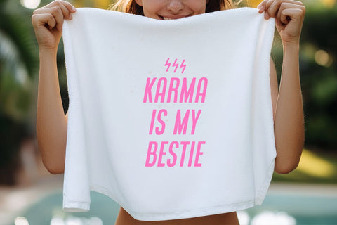 karma is my bestie SVG Angelina750 