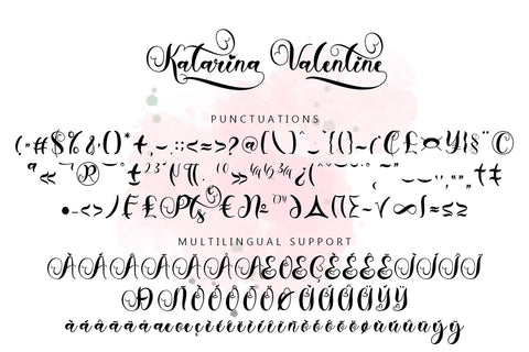 Katarina Valentine Font Prasetya Letter 