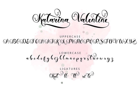 Katarina Valentine Font Prasetya Letter 
