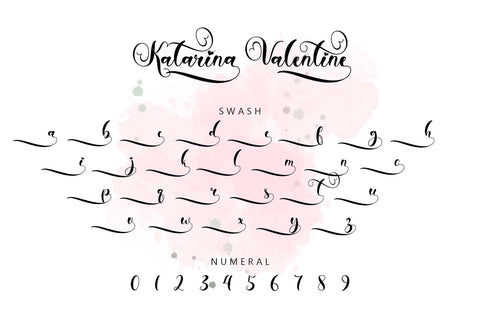 Katarina Valentine Font Prasetya Letter 