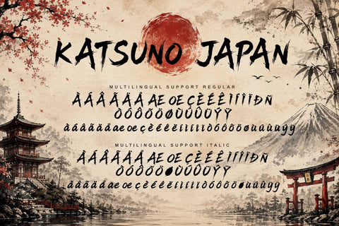 Katsuno Japan Font Prasetya Letter 