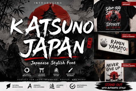 Katsuno Japan Font Prasetya Letter 