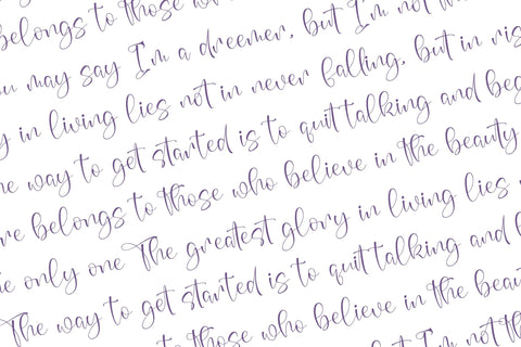 Kavender Aquilegia - Beautiful Script Font Font Letterena Studios 