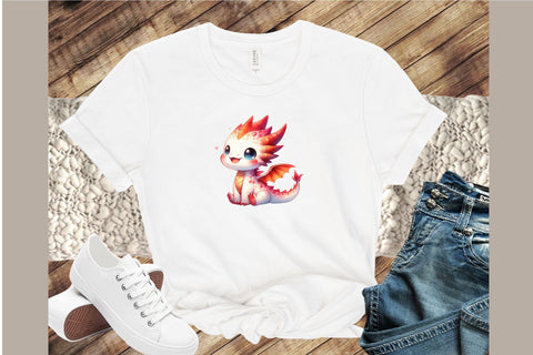 Kawaii Baby Dragons Clipart - Dragon Png Sublimation designartist 