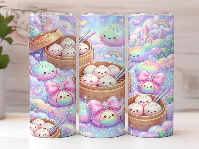 Kawaii Baozi Wonderland 20oz Tumbler, Kawaii Baozi, Baozi Wonderland, Kawaii Wonderland, Baozi Tumbler, Kawaii Tumbler, Baozi PNG, Wonderland PNG Sublimation Lara' s Designs 