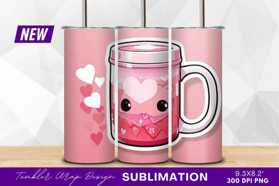 Kawaii bear valentine tumbler png clipart Sublimation Regulrcrative 