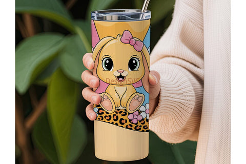 Kawaii BunTHSPs Easter Tumbler Wrap Sublimation DesignSVG 