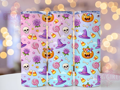 Kawaii Candy Sky 20oz Tumbler, Kawaii Style, Candy Motif, Sky Theme, Cute Aesthetic, Playful Design, Skinny Tumbler, Sublimation PNG Sublimation SvggirlplusArt 