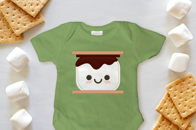 Kawaii Cartoon Smore Applique Embroidery Embroidery/Applique DESIGNS Designed by Geeks 