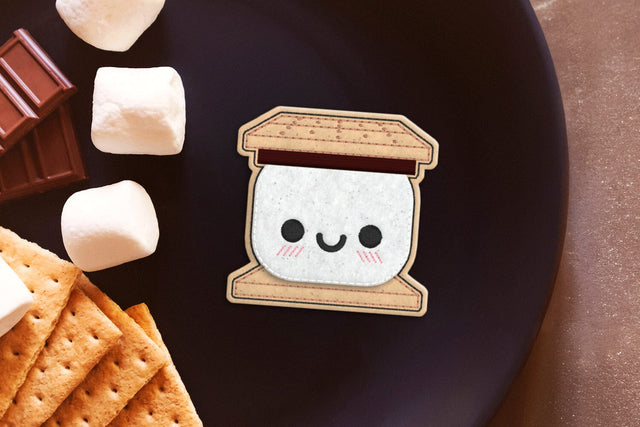 Kawaii Cartoon Smore ITH Feltie Applique Embroidery Embroidery/Applique DESIGNS Designed by Geeks 