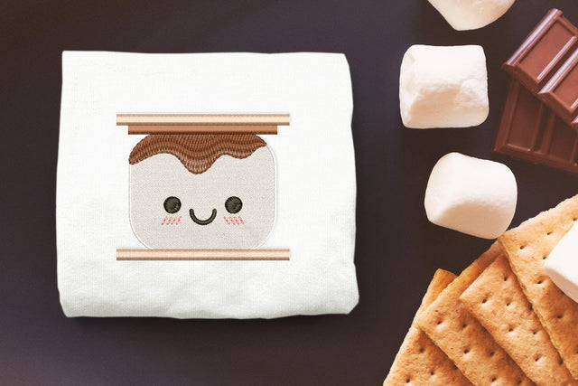 Kawaii Cartoon Smore Mini Embroidery Embroidery/Applique DESIGNS Designed by Geeks 