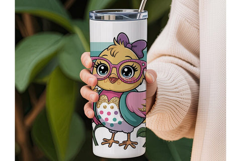 Kawaii Chick 20oz Tumbler Wrap Sublimation DesignSVG 