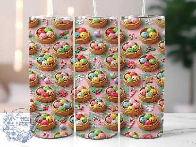 Kawaii Christmas Buns 20oz Tumbler, Kawaii Christmas, Christmas Buns, Kawaii Buns PNG, Kawaii Buns Tumbler, Buns Tumbler Wrap, Christmas Buns PNG, 20oz Tumbler Wrap Sublimation ToriDesigns 