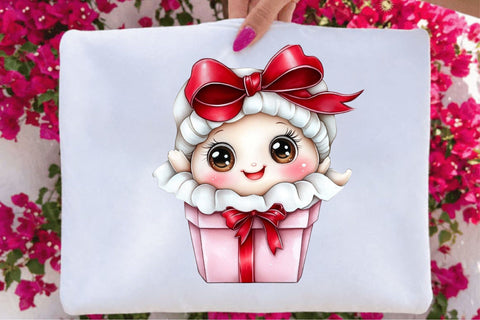 Kawaii Christmas Dumpling Clipart Bundle Sublimation SVGArt 