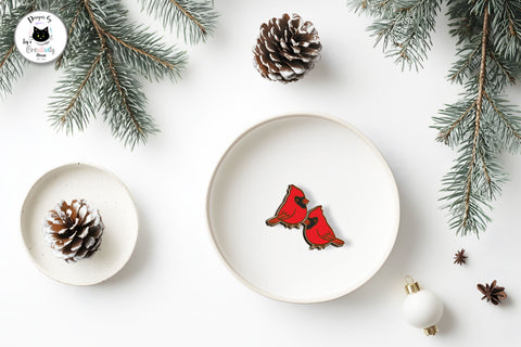 Kawaii Christmas Stud Earrings Bundle SVG Ivy's Creativity House 