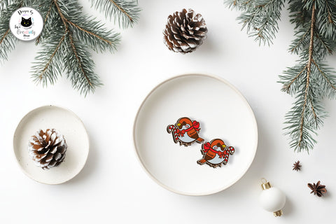 Kawaii Christmas Stud Earrings Bundle SVG Ivy's Creativity House 
