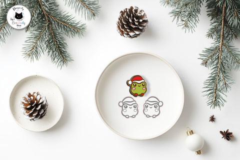 Kawaii Christmas Stud Earrings Bundle SVG Ivy's Creativity House 