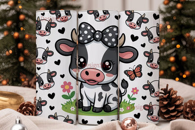 Kawaii Cow 20oz Tumbler Wrap Sublimation DesignSVG 