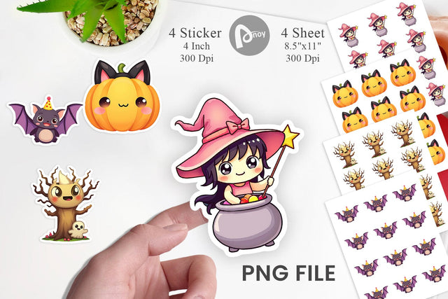 Kawaii Creepy Club Sticker Sublimation artnoy 