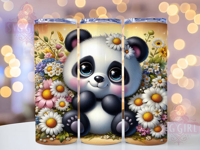 Kawaii Cute Panda 20oz Tumbler, Cute Panda Cup Wrap, Adorable Panda Design, Sublimation Tumbler Wrap, 20Oz Tumbler Design, Artistic Kawaii Cup, Stylish Panda Wrap Sublimation SvggirlplusArt 