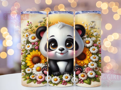 Kawaii Cute Panda 20oz Tumbler, Cute Panda Cup Wrap, Adorable Panda Design, Sublimation Tumbler Wrap, 20Oz Tumbler Design, Artistic Kawaii Cup, Stylish Panda Wrap Sublimation SvggirlplusArt 