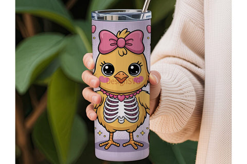Kawaii Emo Chick 20oz Tumbler Wrap Sublimation DesignSVG 
