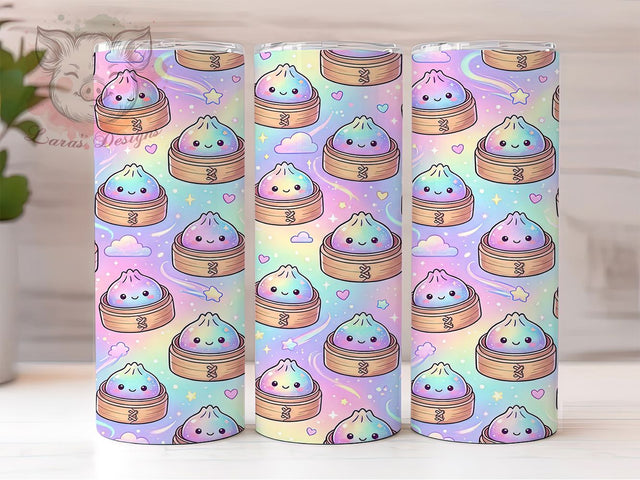 Kawaii Galaxy Dumplings 20oz Tumbler, Kawaii Galaxy Dumplings, 20oz Tumbler Wrap, Sublimation Design, Cute Dumpling PNG, Galaxy Tumbler Wrap, Kawaii Food Tumbler Design, Digital Download Sublimation Lara' s Designs 