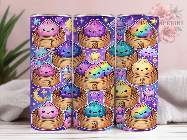 Kawaii Galaxy Dumplings 20oz Tumbler, Kawaii Galaxy, Galaxy Dumplings, Kawaii Dumplings, Dumplings Tumbler, Kawaii Tumbler, Galaxy Dumpling PNG, 20oz Tumbler Wrap Sublimation Li Zamperini 