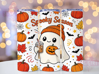 Kawaii Ghost Halloween 20oz Tumbler, Kawaii Ghost, Halloween Cute, Spooky Adorable, Halloween Design, Fall Vibes, 20oz Wrap, Sublimation Tumbler Sublimation SvggirlplusArt 