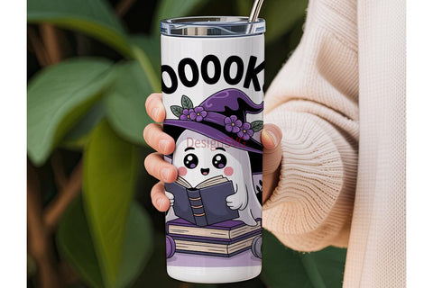 Kawaii Ghost Halloween 20oz Tumbler Wrap Sublimation DesignSVG 