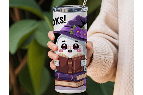 Kawaii Ghost Halloween 20oz Tumbler Wrap Sublimation DesignSVG 