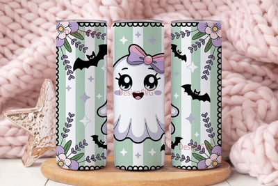 Kawaii Ghost Halloween 20oz Tumbler Wrap Sublimation DesignSVG 