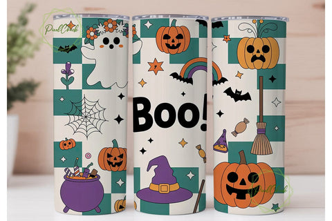 Kawaii Halloween 20oz Tumbler Wrap Sublimation PixelChick 
