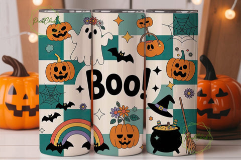 Kawaii Halloween 20oz Tumbler Wrap Sublimation PixelChick 