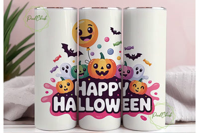 Kawaii Halloween 20oz Tumbler Wrap Sublimation PixelChick 
