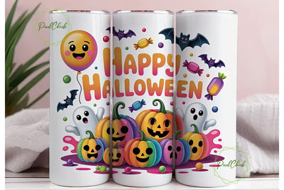 Kawaii Halloween 20oz Tumbler Wrap Sublimation PixelChick 