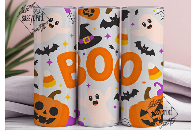 Kawaii Halloween 20oz Tumbler Wrap Sublimation sassyprint 