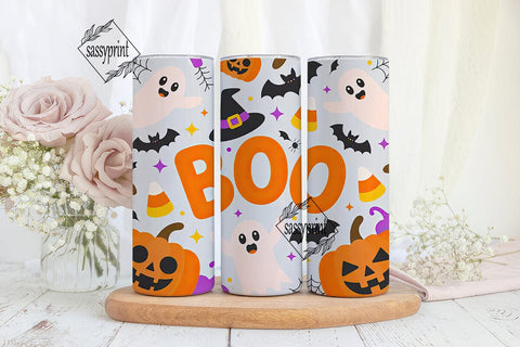 Kawaii Halloween 20oz Tumbler Wrap Sublimation sassyprint 