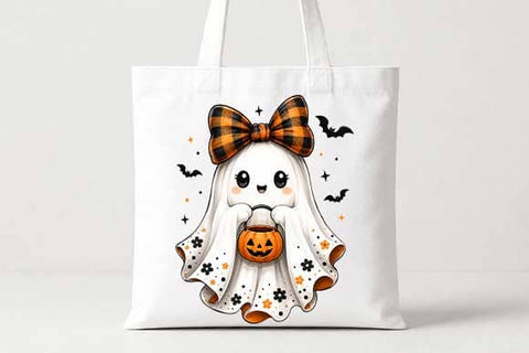 Kawaii Halloween Ghost PNG | Cute Ghost Sublimation Digital Download SVG BillahCrafts 