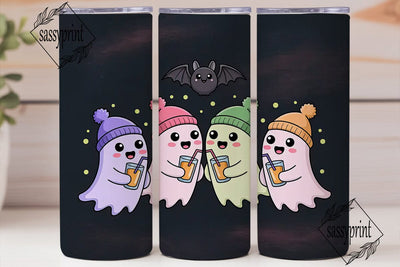 Kawaii Halloween Ghosts 20oz Tumbler Sublimation sassyprint 
