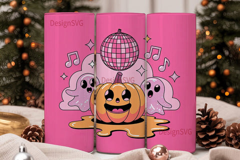 Kawaii Halloween Party 20oz Tumbler Wrap Sublimation DesignSVG 