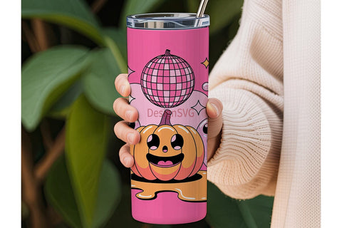 Kawaii Halloween Party 20oz Tumbler Wrap Sublimation DesignSVG 