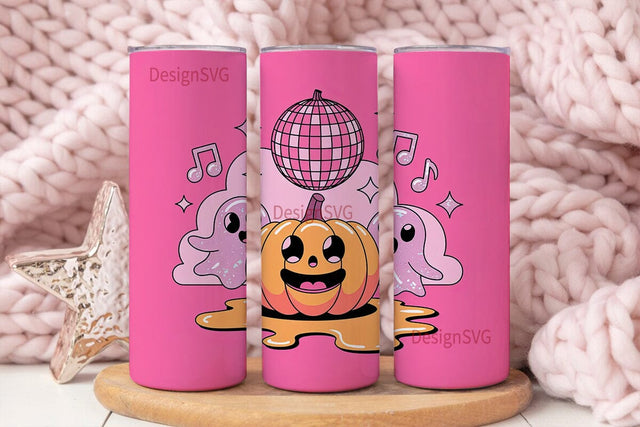 Kawaii Halloween Party 20oz Tumbler Wrap Sublimation DesignSVG 