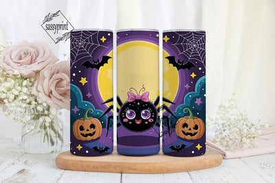 Kawaii Halloween Spider 20oz Tumbler Sublimation sassyprint 