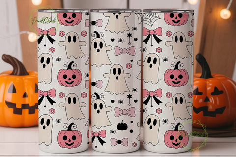 Kawaii Halloween Tumbler Wrap PNG Sublimation PixelChick 