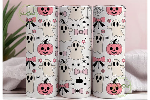 Kawaii Halloween Tumbler Wrap PNG Sublimation PixelChick 