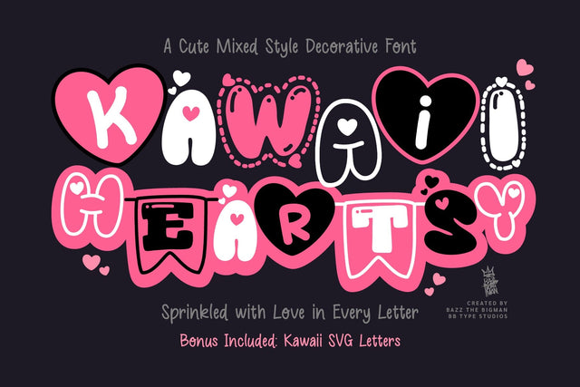 Kawaii Heartsy Font BB Digital Arts 