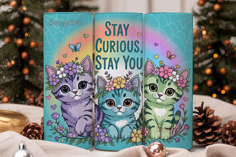 Kawaii Kittens 20oz Tumbler Wrap Sublimation DesignSVG 