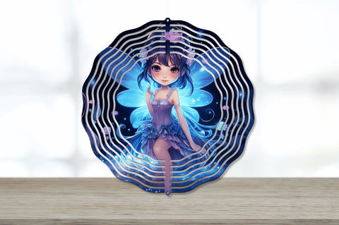 Kawaii Luminescence Fairy at Night Wind Spinner Sublimation Regulrcrative 