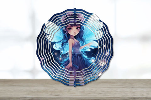 Kawaii Luminescence Fairy at Night Wind Spinner Sublimation Regulrcrative 